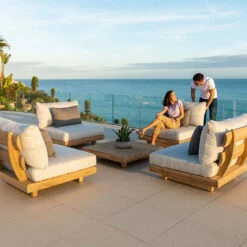 Alexander Rose - Sorrento Lounge Mid Module With Cushion -Garden Outdoor Shop 203 210 55672.1628324280