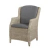 4 Seasons Outdoor - Brighton Rattan Dining Chair With 2 Cushions - Pure 2 4 Seasons Outdoor - Brighton Rattan Dining Chair With 2 Cushions - Pure -Garden Outdoor Shop 211668 brighton dining chair pure 51724.1645449821