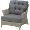 4 Seasons - Valentine Rattan Living Chair With 2 Cushions - Pure -Garden Outdoor Shop 211736 30536.1645450175