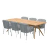 4 Seasons Outdoor - Bernini 6 Seater Dining Set With 2.4m X 1m Rectangular Table
