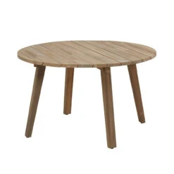4 Seasons Outdoor - Derby Round Dining Table With Teak Legs 130cm