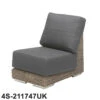 4 Seasons - Kingston Rattan Modular Sofa Centre With 2 Cushions - Pure -Garden Outdoor Shop 4s 211747uk 81443.1622820433