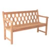 Alexander Rose - Mahogany Lattice Bench 5ft 2 Alexander Rose - Mahogany Lattice Bench 5ft -Garden Outdoor Shop 648 92927.1639484317