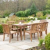 Alexander Rose Bolney 6 Seater Dining Set With Rectangular Table 1.6m X 0.8m -Garden Outdoor Shop Lifestyle ac1401 ac1403 1 38186.1673003909