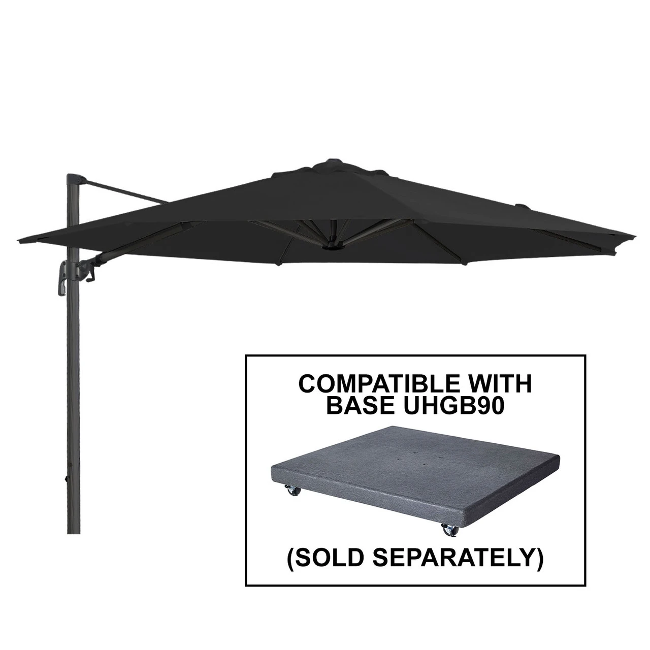 Alexander Rose Cantilever Parasol 3.5m - With Free Cover 3 Alexander Rose Cantilever Parasol 3.5m - With Free Cover