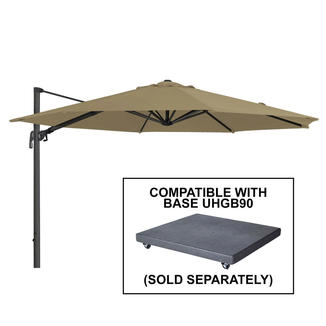 Alexander Rose Cantilever Parasol 3.5m - With Free Cover 5 Alexander Rose Cantilever Parasol 3.5m - With Free Cover - Image 3