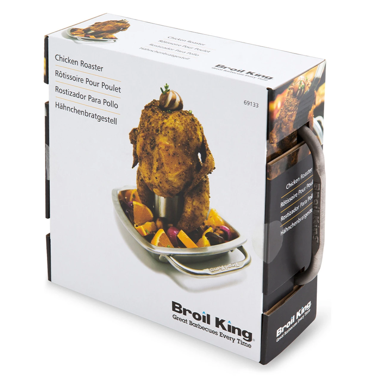 Broil King Stainless Steel Chicken Roaster With Pan 4 Broil King Stainless Steel Chicken Roaster With Pan - Image 2