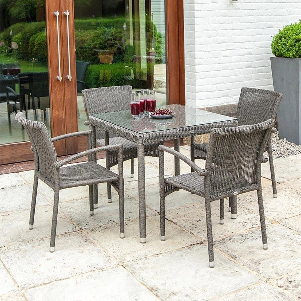 Alexander Rose Monte Carlo 4 Seater Set 0.8m X 0.8m