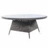 Alexander Rose Monte Carlo Rattan Table & Glass 1.8M Ø Grey -Garden Outdoor Shop alexander rose monte carlo rattan table glass 1.8m grey 62826.1622824078