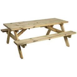 Alexander Rose Pine Heavy Duty Garden Table 6ft