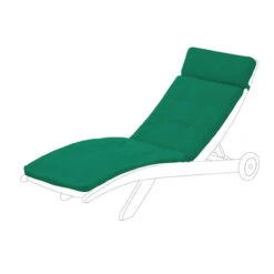 Alexander Rose Polyester Sun Lounger Cushion - Green