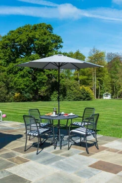 Alexander Rose Grey Portofino Aluminium Parasol With Tilt 2.4MØ -Garden Outdoor Shop alexander rose portofino aluminium parasol with tilt 2.4m 3 22747.1628325513