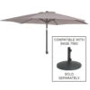 Alexander Rose Grey Portofino Aluminium Parasol With Tilt 2.4MØ -Garden Outdoor Shop alexander rose portofino aluminium parasol with tilt 2.4m 65909.1622821869