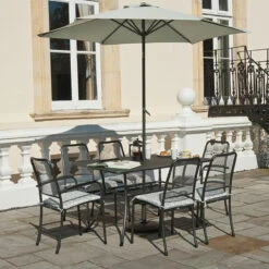 Alexander Rose Portofino 6 Seater Set With 1.45m X 0.9m Table