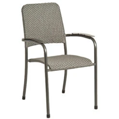 Alexander Rose Portofino Stacking Metal Woven Garden Armchair