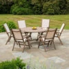 Alexander Rose Sherwood 6 Seater Round Recliner Set, 1.4m -Garden Outdoor Shop alexander rose sherwood 6 seater round recliner set 1.4m 33865.1622808103