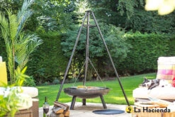 Deluxe Hanging Tripod Grill -Garden Outdoor Shop deluxe hanging tripod grill2 07409.1649849629