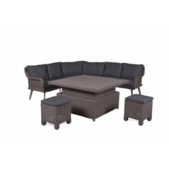 4 Seasons Outdoor - Memphis Medium Cosy Dining Set, Polyloom Pebble -Garden Outdoor Shop enrr1uzq 1 79044.1628345851