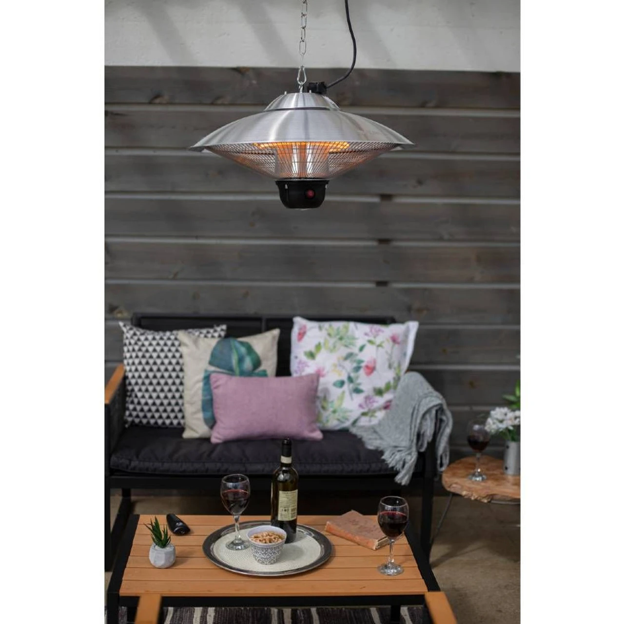 Hanging Silver Halogen Heater 4 Hanging Silver Halogen Heater - Image 2