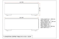 Garden Outdoor Shop -Garden Outdoor Shop kingston coffee table 95x95x35 1 78918.1628344755