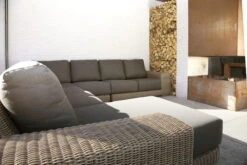 4 Seasons - Kingston Rattan Modular 2 Seater Right Side With 4 Cushions- Pure -Garden Outdoor Shop kingstons 2 1 75828.1628330869