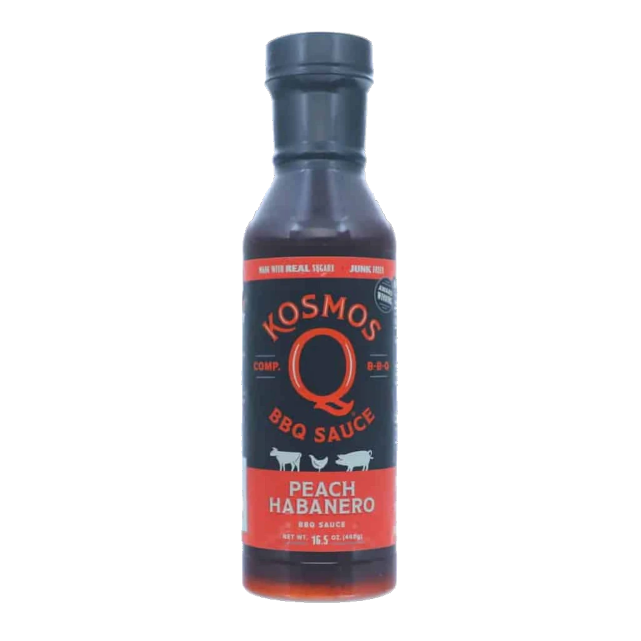 Kosmos' Q 'Peach Habanero' BBQ Sauce - 467g (16.5 Oz) 3 Kosmos' Q 'Peach Habanero' BBQ Sauce - 467g (16.5 Oz)