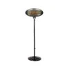 Black Quartz Adjustable Standing Heater -Garden Outdoor Shop la hacienda black standing quartz heater 1 59787.1649234510