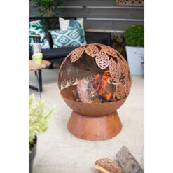 Leaves Globe Firepit 11 Leaves Globe Firepit -Garden Outdoor Shop leaves globe firepit 4 62054.1628063965