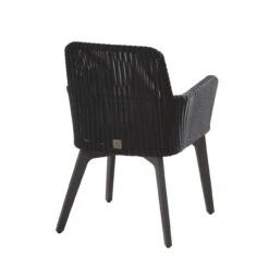 4 Seasons Outdoor - Lisboa 6 Seater Rattan Set With 240cm X 100cm Rectangular Table Polyloom Anthracite -Garden Outdoor Shop lisboa dining chair with cushion aluminium legs polyloom anthracite2 89869.1628331295