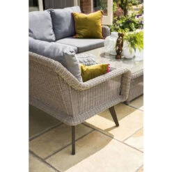 4 Seasons Outdoor - Memphis XL Cosy Dining Set, Polyloom Pebble -Garden Outdoor Shop nmthqfpq 57989.1628345822