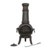 Sierra Cast Iron Chimenea W/Grill XL Bronze 125cm -Garden Outdoor Shop sierra cast iron chimenea 26153.1649850104