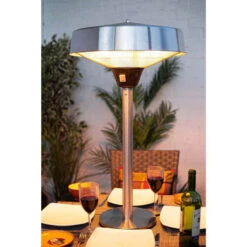 Table Top Silver Halogen Heater -Garden Outdoor Shop table top silver halogen heater 2 96371.1649850255