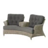 4 Seasons - Valentine Rattan Love Seat With 4 Cushions - Pure
